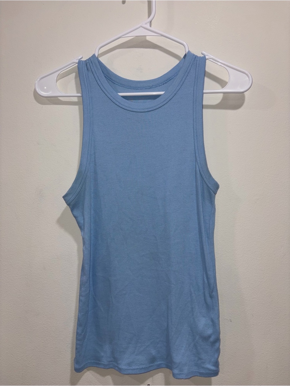 a new day Sky Blue Ribbed Tank Top - Women's Sleeveless